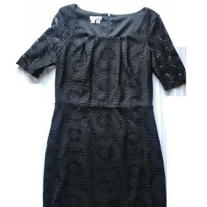 Short-Sleeve Lace Dress
